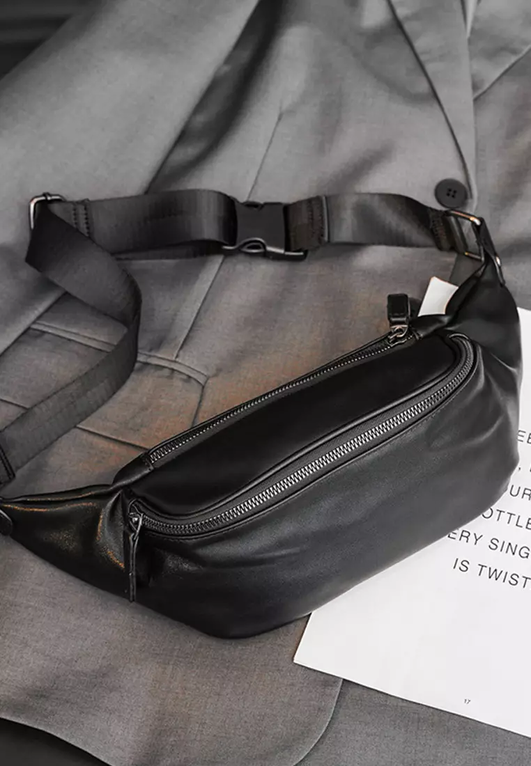 Outdoor Sports Faux Leather Chest Bag ET20444