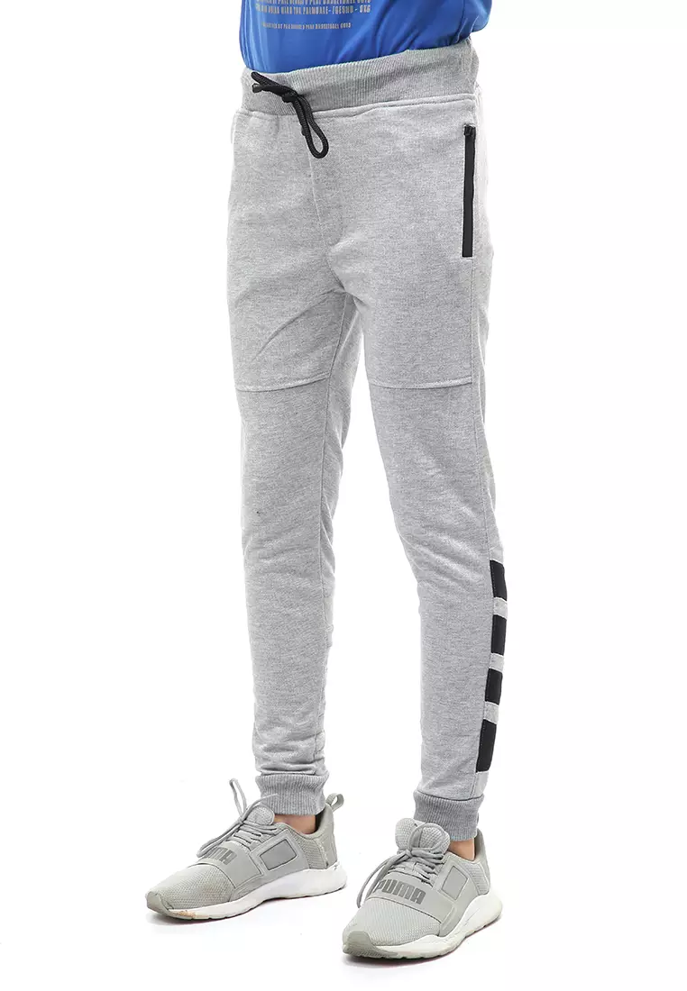 Locko Long Pants Celana Jogger Training Pria Material Cotton ORIGINAL - Gray