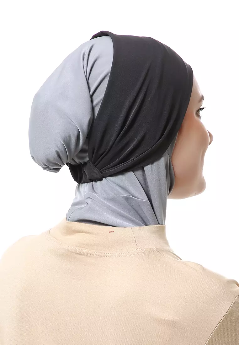 Rizka Inner Jilbab Muslimah Wanita Regular Fit - Dark Grey