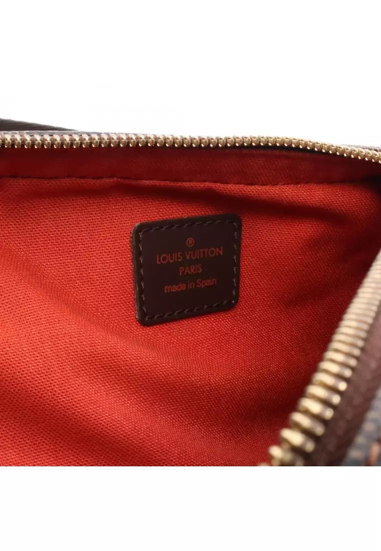 Pre-Loved Louis Vuitton Geronimos Damier  ebene body bag PVC Brown