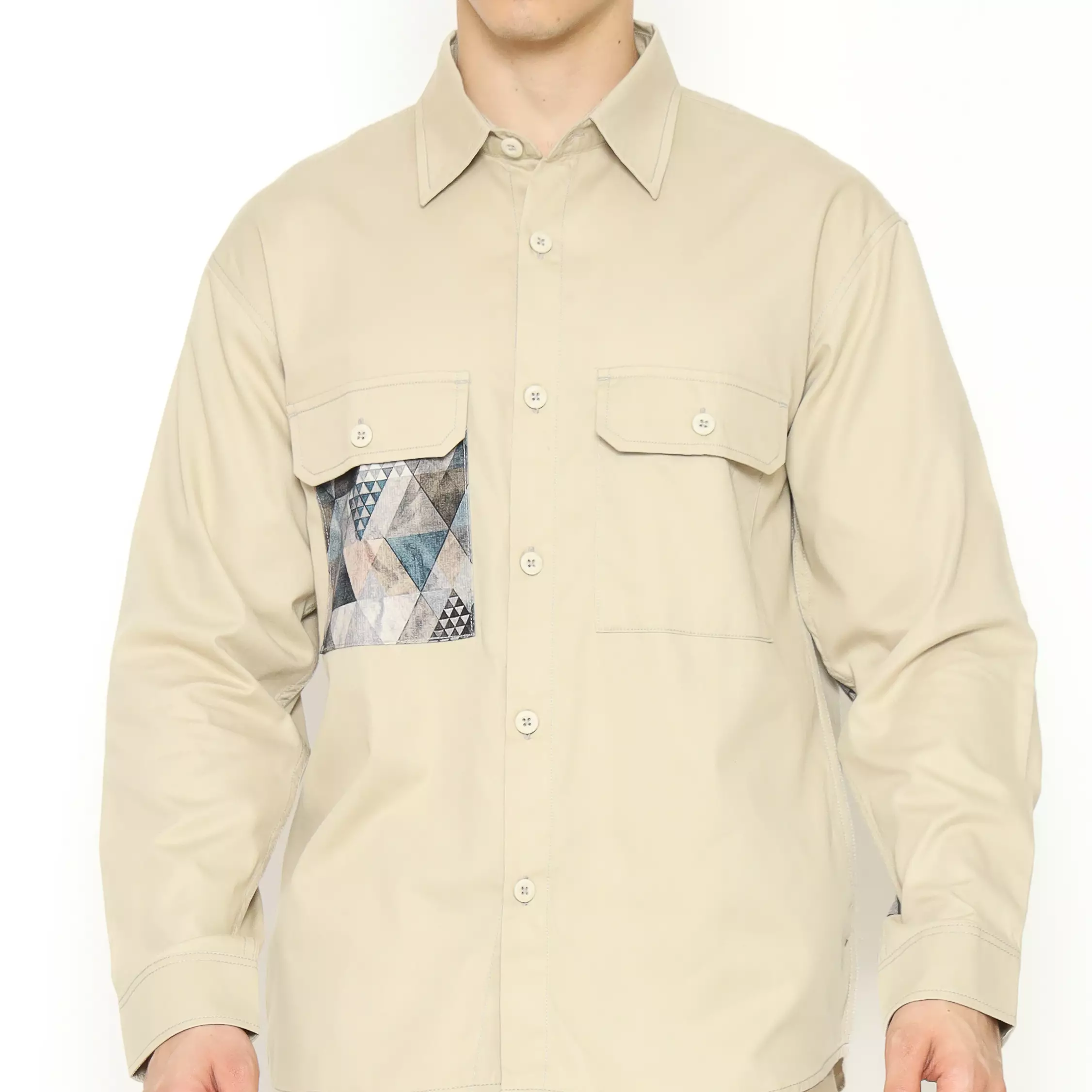 AMK Kemeja Pria Lengan Panjang SHP Morgan L/S Khaki