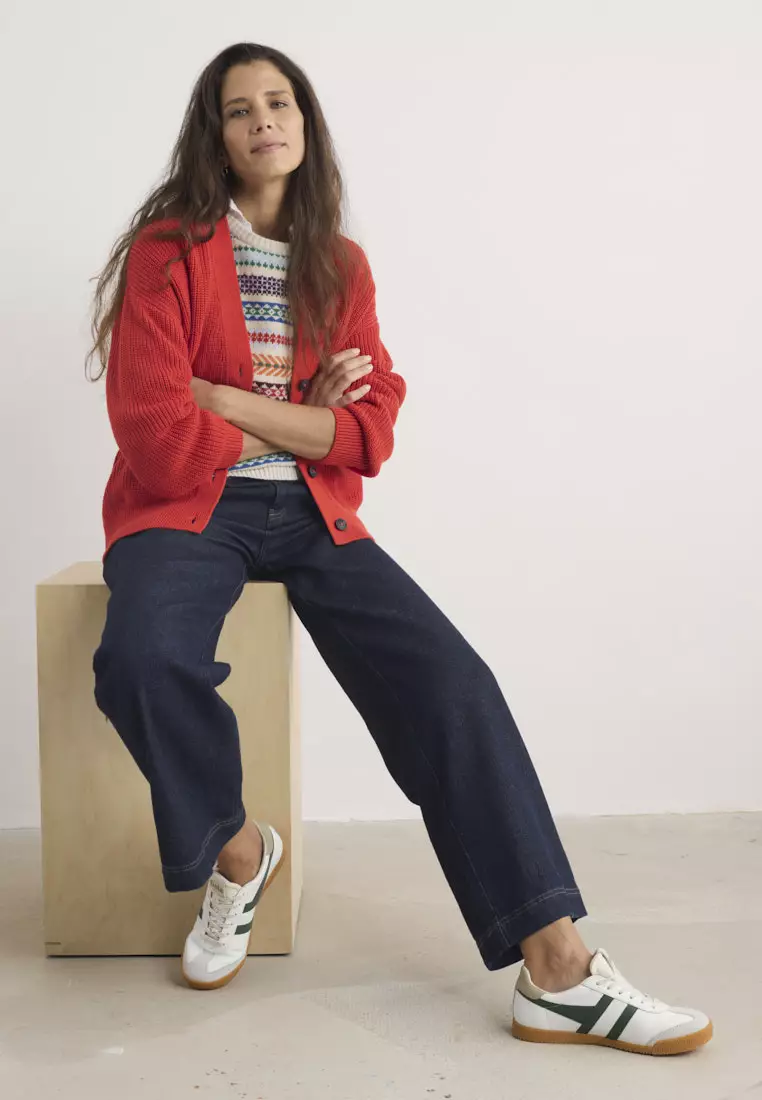 Seasalt Cornwall Red Winding Creek Cardigan