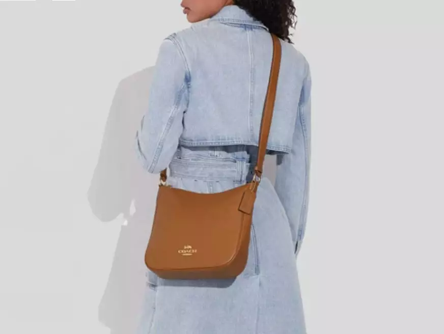 CU960 Coach Ellie File Pebbled Leather Light Saddle