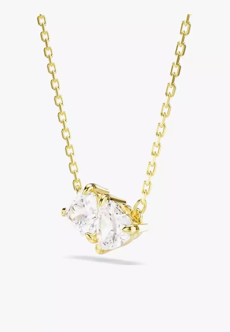 Jual Swarovski Mesmera necklace, Heart, White, 18K …