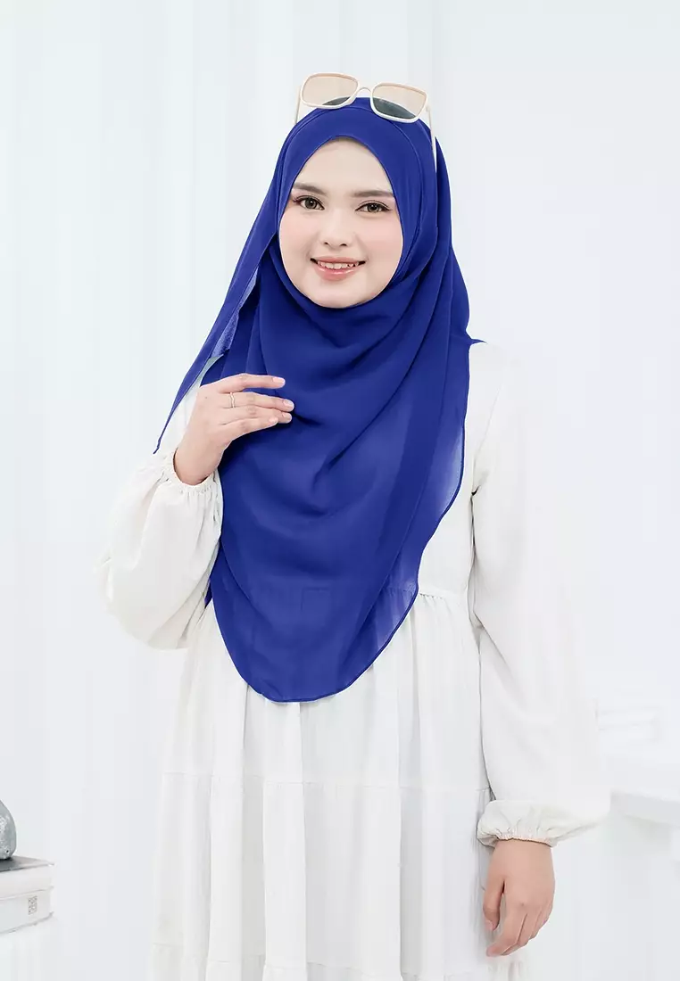 HIJAB INSTAN ZHAZA - ROYAL BLUE