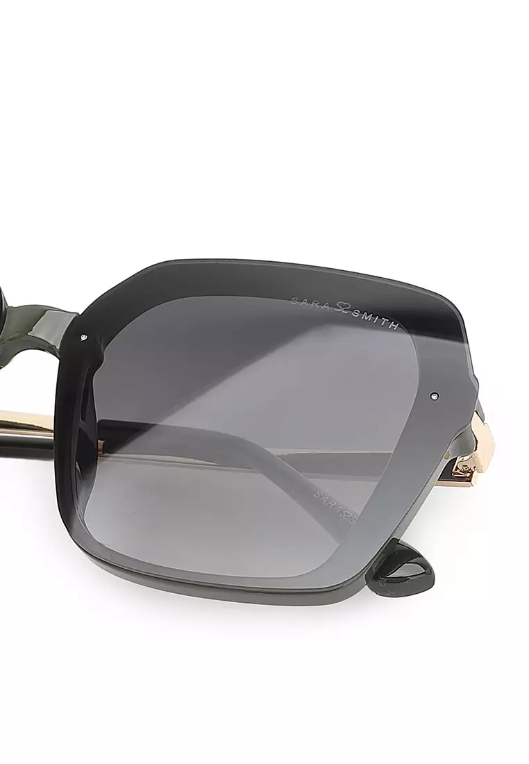 Unisex Fashion Sunglasses - Matcha Green / Grey