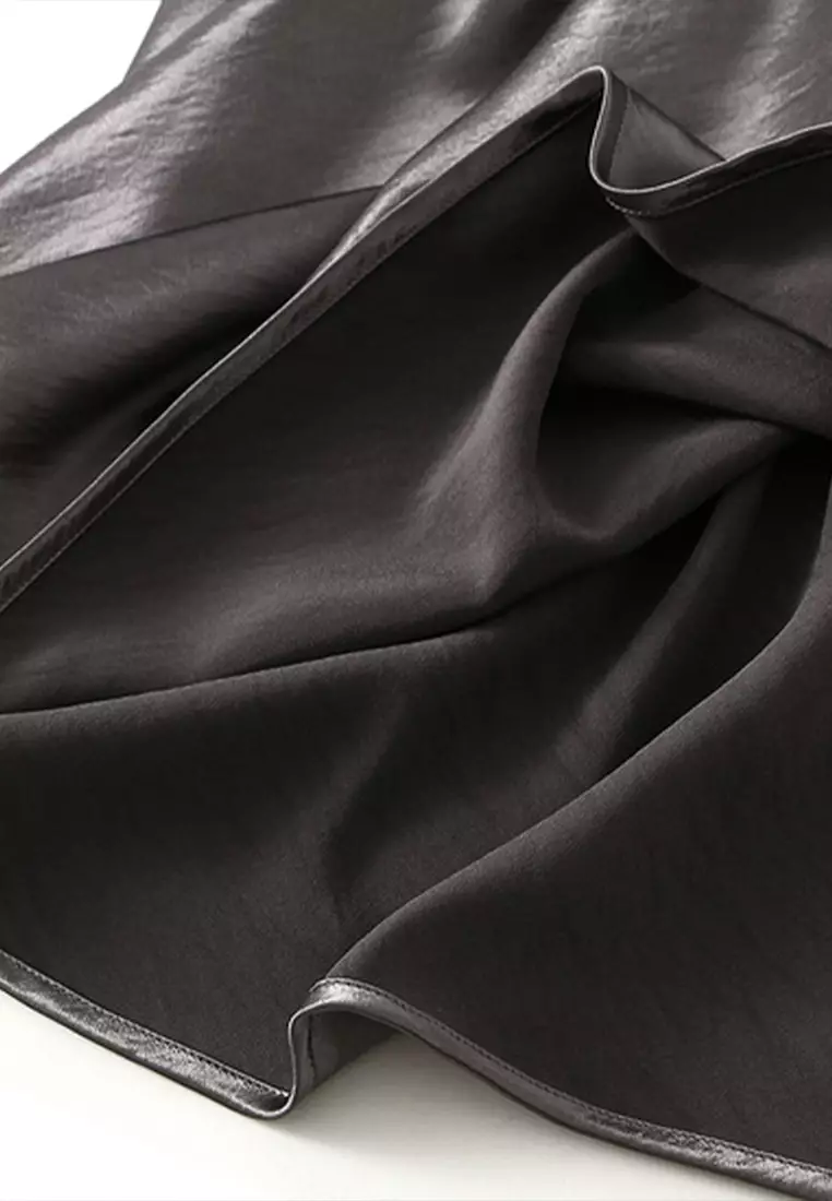 Flowing Satin Fishtail Skirt AF9836