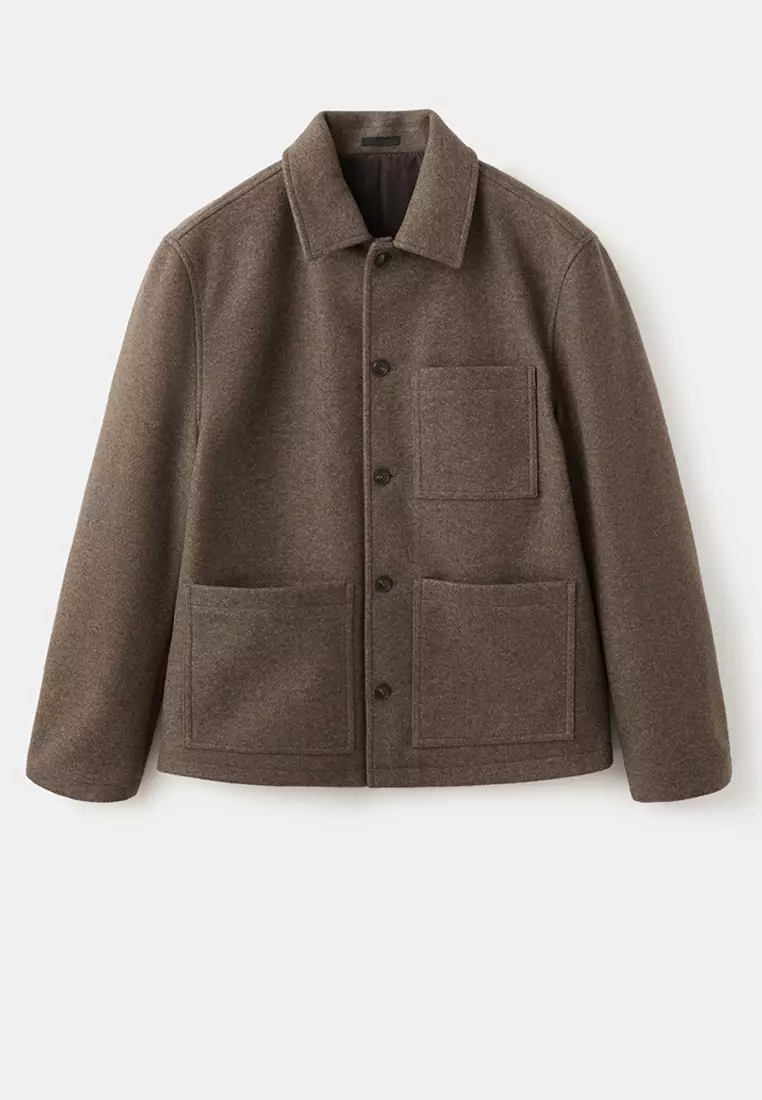 Wool Coat with Pockets