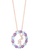 HABIB gold HABIB Chic Collection Amethyst and Blue Topaz Gemstone Diamond Necklace in Rose Gold 559480722 D3A77AC35BDDFDGS_3