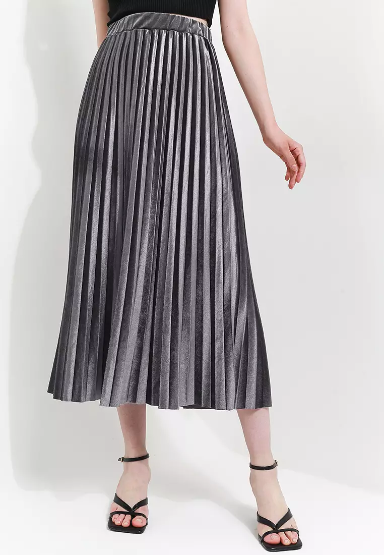 Pleated Skirt Velvet