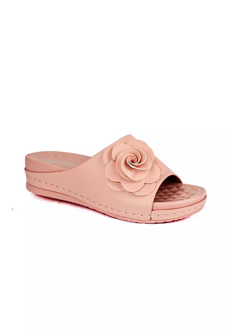 Discount on Mario D' boro Runway  shoes - SKU: Women's Flats Sandals LX 26062 Old Rose C49