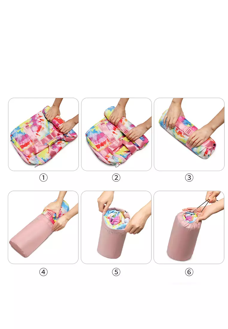 Stowable Duffel Bag With Shoes Compartment