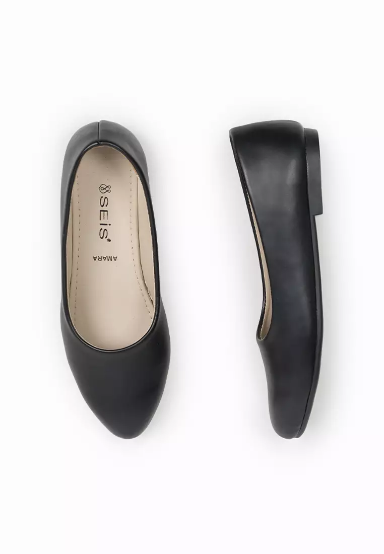 Seis Amara Sepatu Flatshoes Wanita series-BLACK