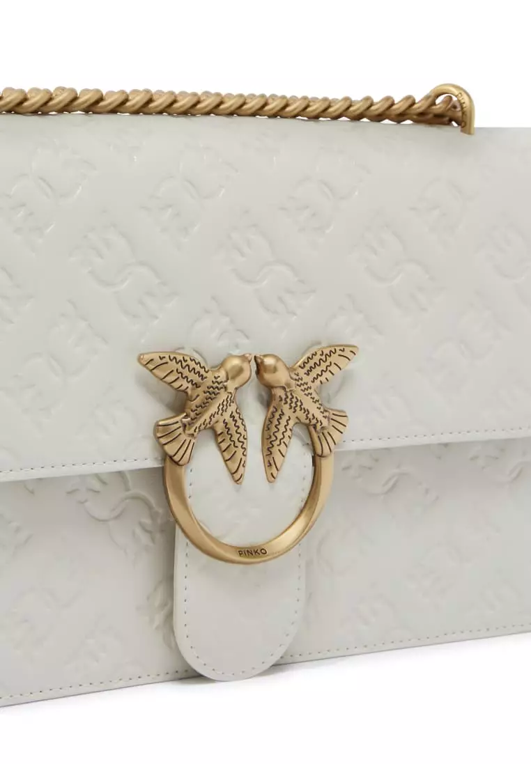 Love Bag leather crossbody bag with logo