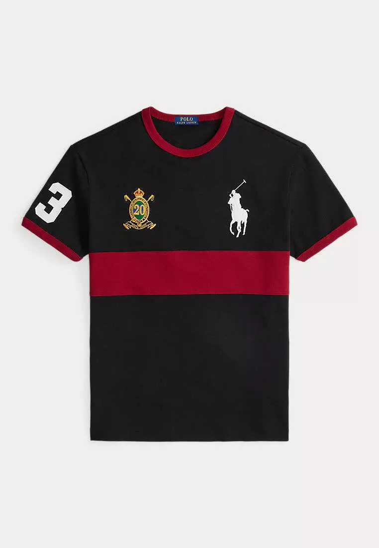 Mens Tshirts Black And Red Ralph Lauren T Shirt Polo Ralph Lauren