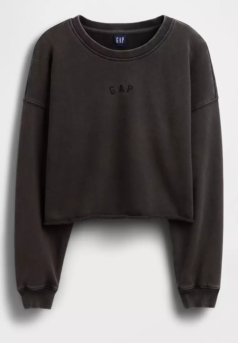 Crop Crew Neck Sweatshirt