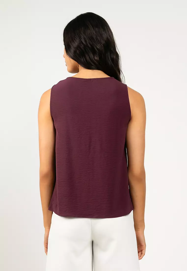 Sleeveless Woven Top