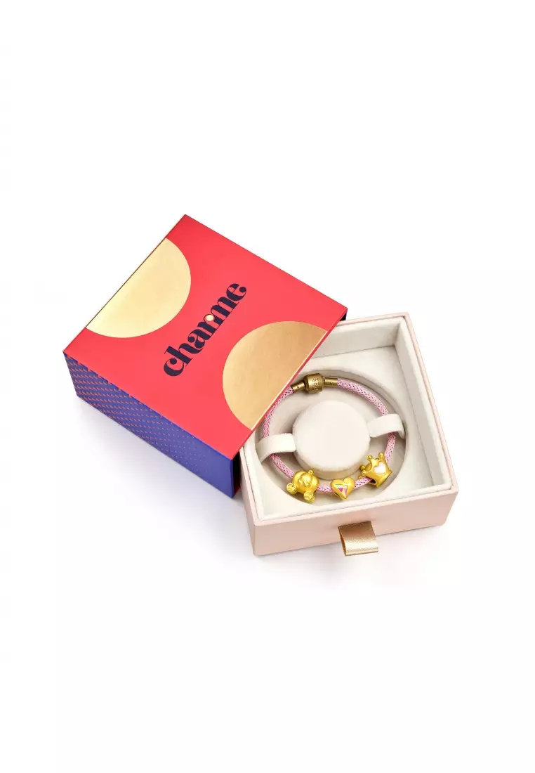 999 24K Solid Gold Zodiac Pig Charm 90024C (Bracelet not included)