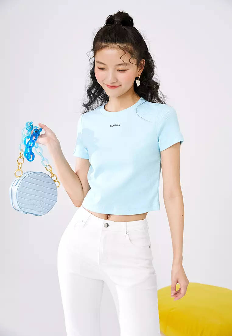 'Summer' Knitted Cropped Top