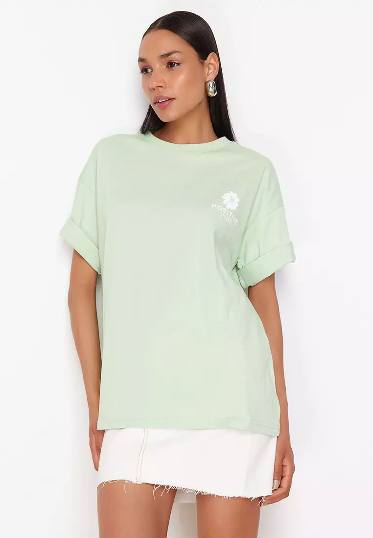 Cotton Oversized Graphic T-Shirt