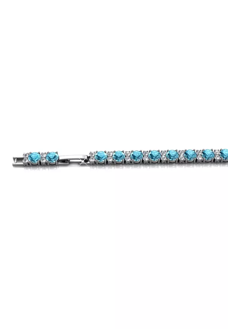Joyous Bracelet Blue - Gelang Crystal by Her Jewellery