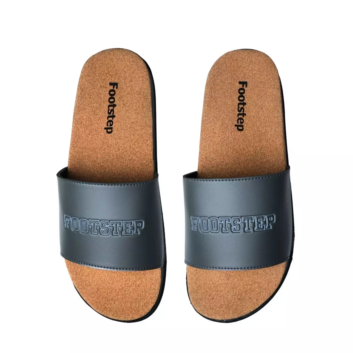 Footstep Footwear Sandal Pria Slide Shelby Full Grey Original Sandal