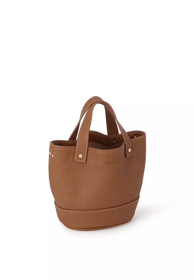 [Online Exclusive] JULIANA Mini Bucket Bag - Caramel