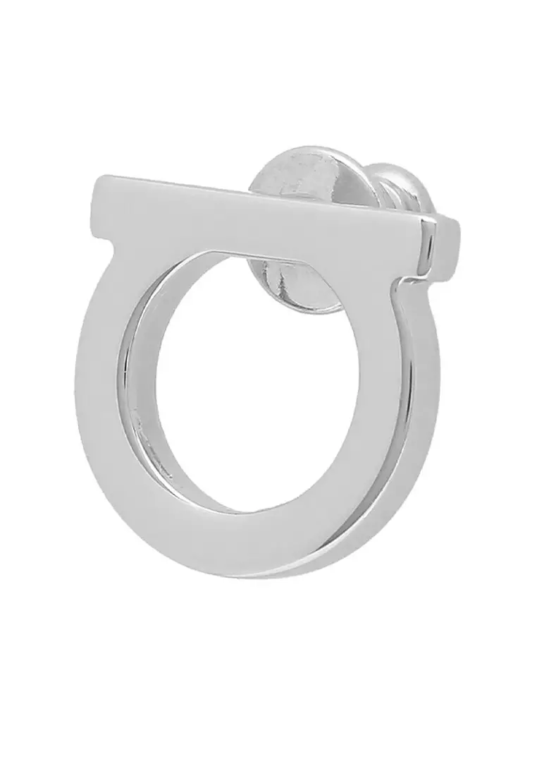 Gancini Earrings (L) Palladium 760119