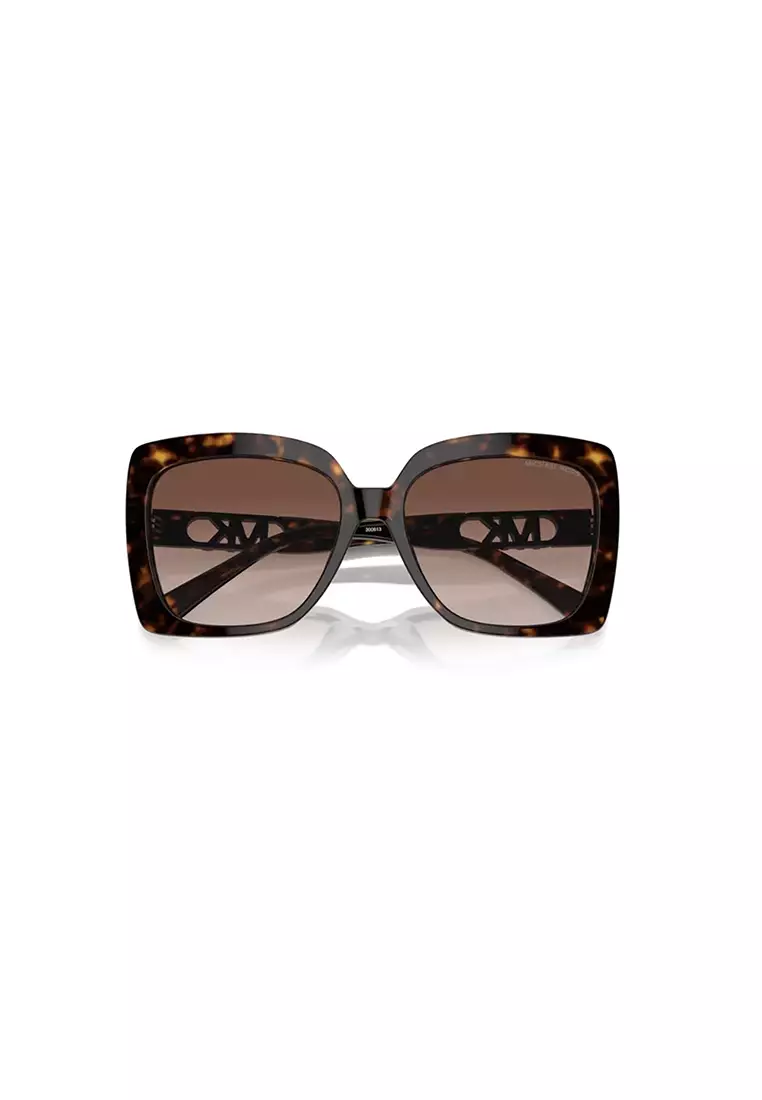 Women's Square Frame Brown Acetate Sunglasses - MK2213F