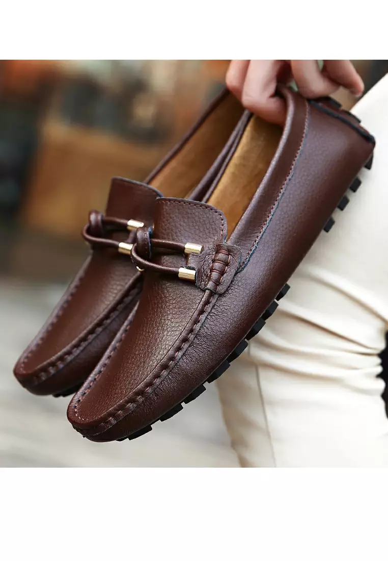 Leather Knot Loafers & Boat Shoes YY9088