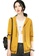 A-IN GIRLS yellow Stylish Casual Hooded Knitted Jacket 64801AA8F38858GS_1