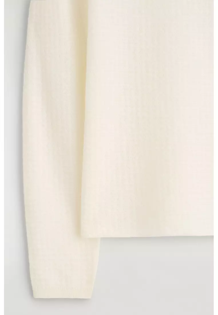 ZIGZAG-KNIT MOHAIR-BLEND JUMPER