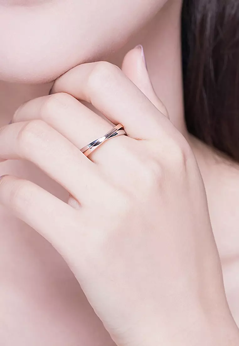 Forever Love Dual Tone Promise Ring