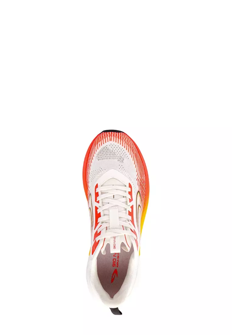 910 Nineten Aurorun City Sepatu Lari - Putih/Hitam/Jingga/Kuning