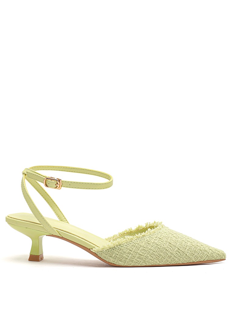 3.5CM Tweed Strap Mid Heel BY2239-7