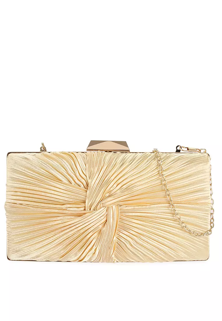 Golden sales clutch online