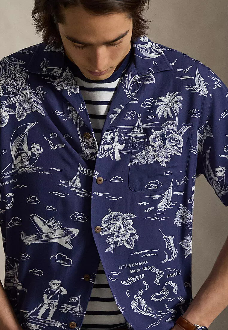 Classic Fit Polo Bear Camp Shirt