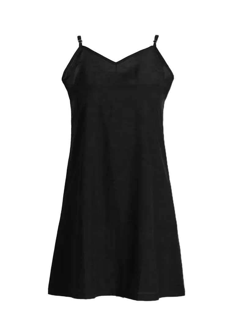 2025夏季圓領無袖蕾絲連衣裙CA24032624BK