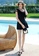 A-IN GIRLS black Elegant Mesh One-Piece Swimsuit 7D391US3B92537GS_6