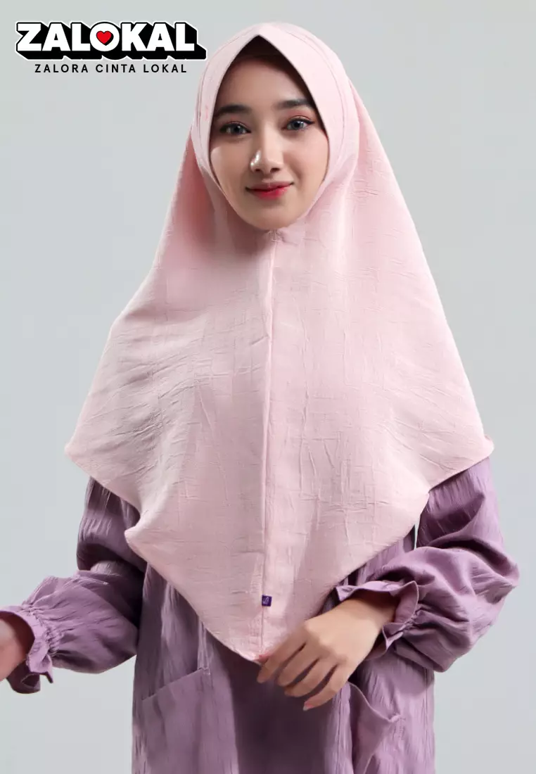 Rabbani - Kerudung Instan Dewasa Freed Exclusive Baby Pink M