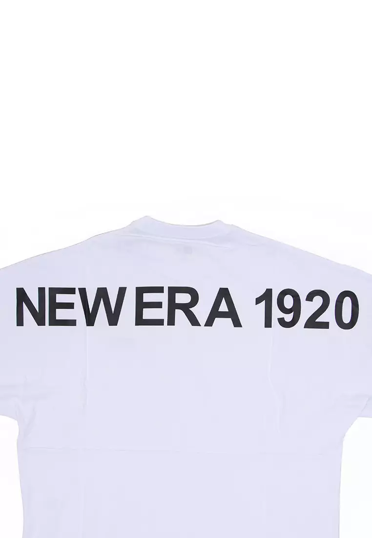 NE Wordmark 1920 White Oversized Short Sleeve T-Shirt