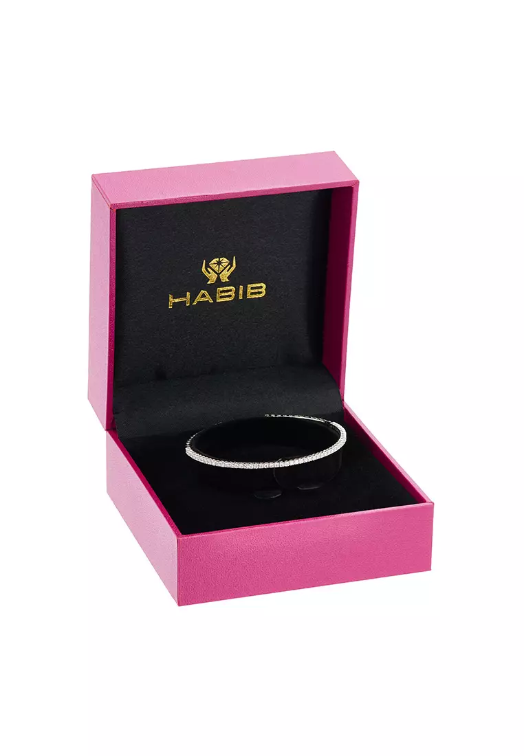 HABIB Diamond Bangle in 750/18K White Gold 681901024(WG)