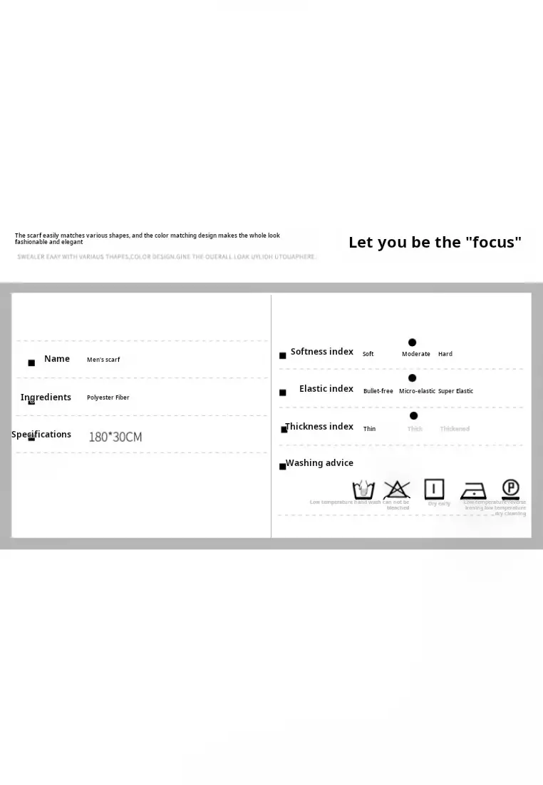 Men's Warm Scarf for Autumn and Winter - Thick Korean Style Long, Versatile Scarf