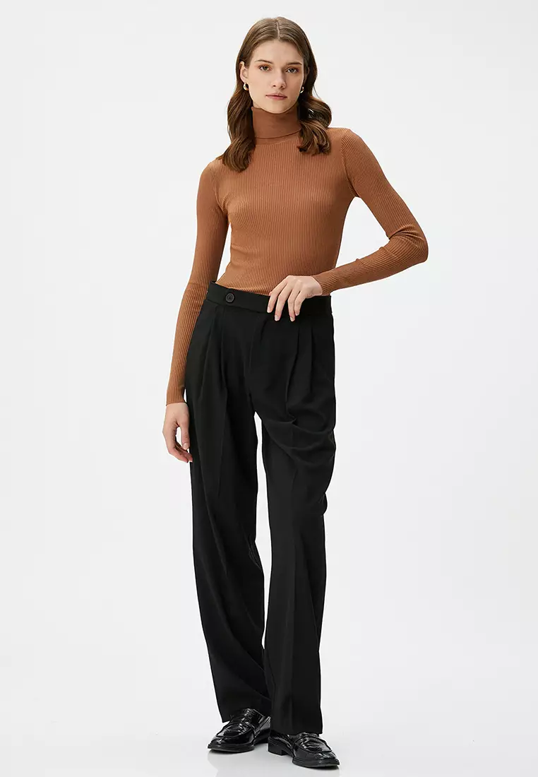 Koton Baybgirls Baby Leggings - Rippstoff, Elastischer Bund, Größe 12/18 Monate