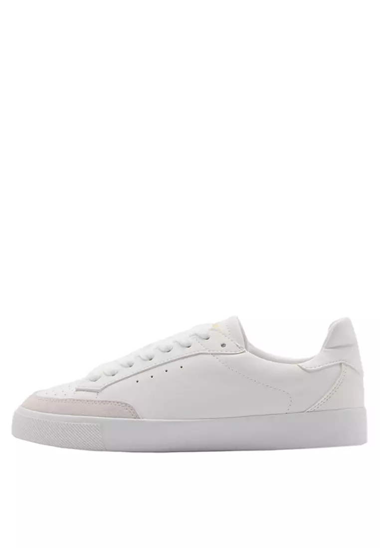 Discount on Mango  shoes - SKU: Leather Panel Sneakers