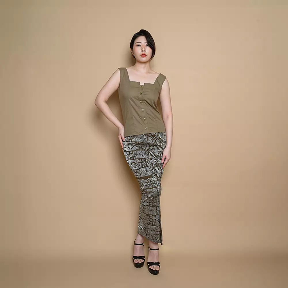 TANKTOP VEST STRETCH ARMY