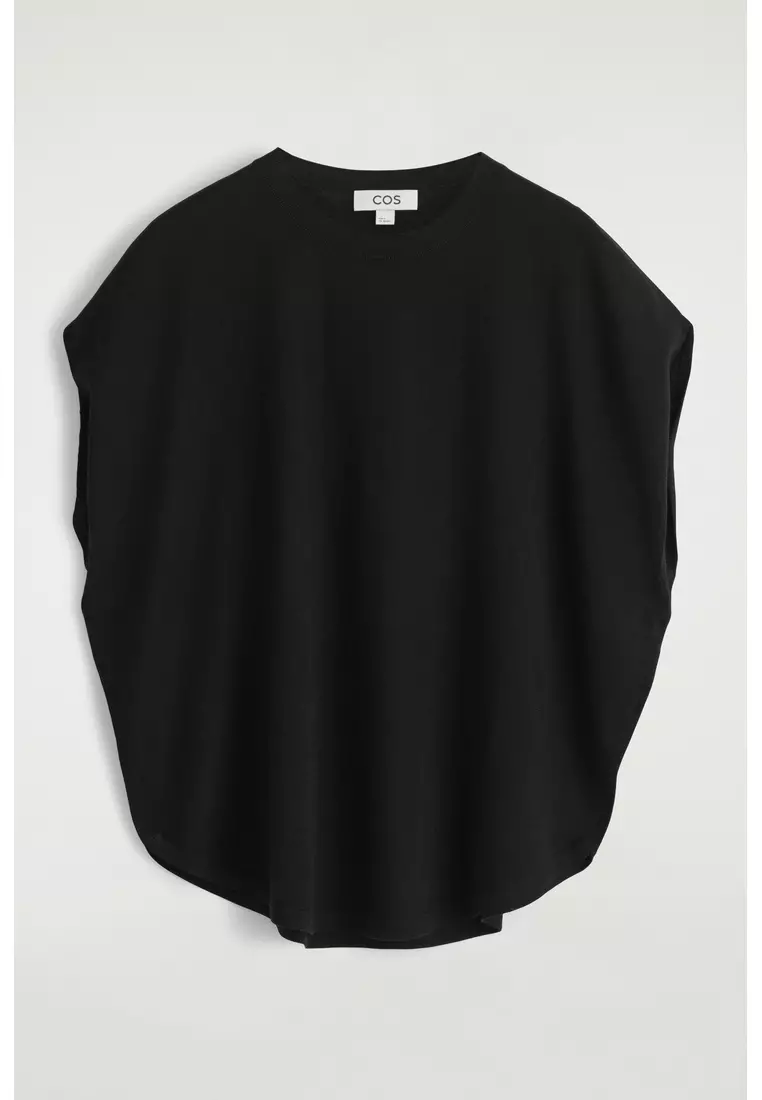 CIRCLE-CUT MERINO WOOL TOP