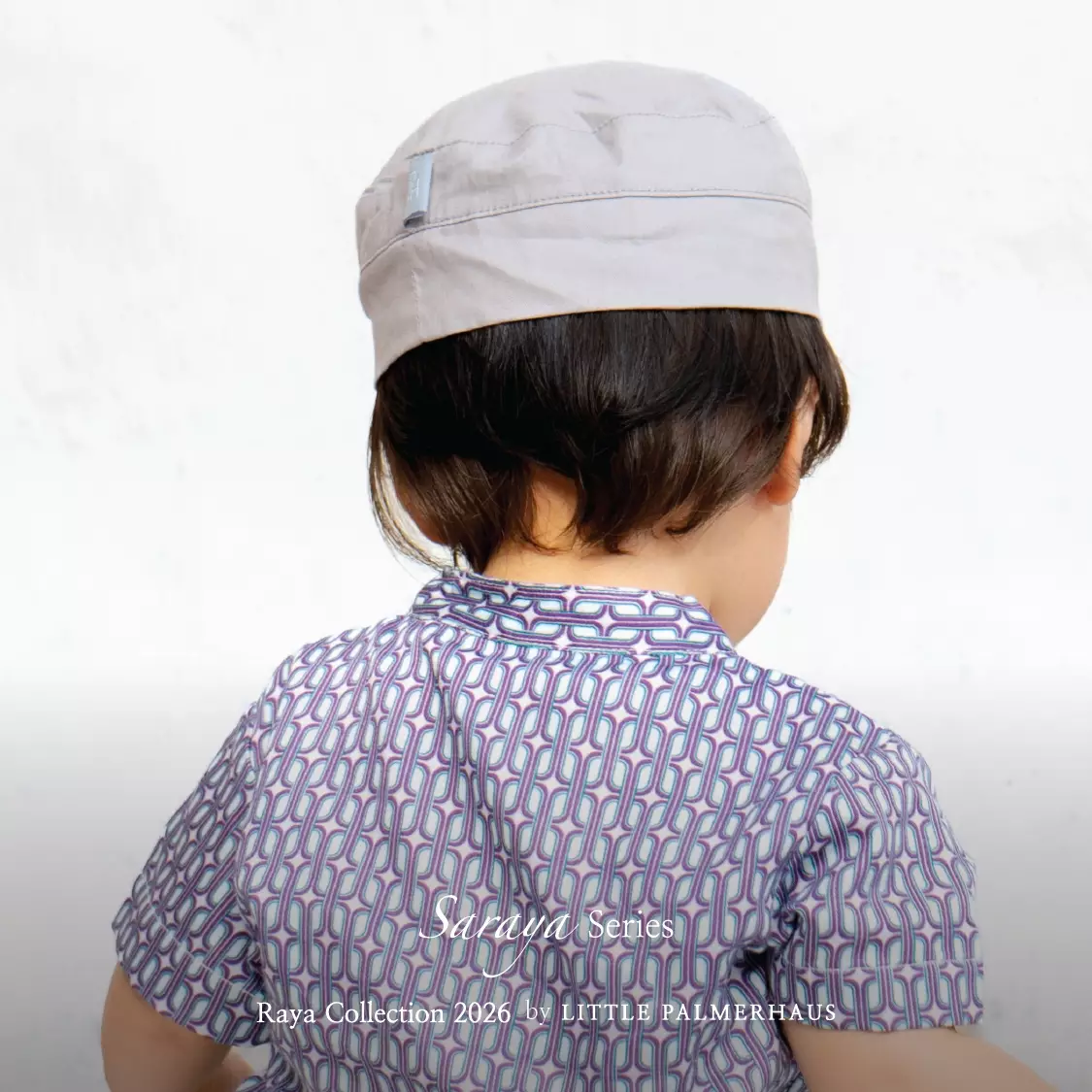 Little Palmerhaus - Baju Lebaran 2026 - Saraya Baby Koko Set + Peci (Setelan Baju Koko Bayi Usia 0-12 Bulan) Teal Green