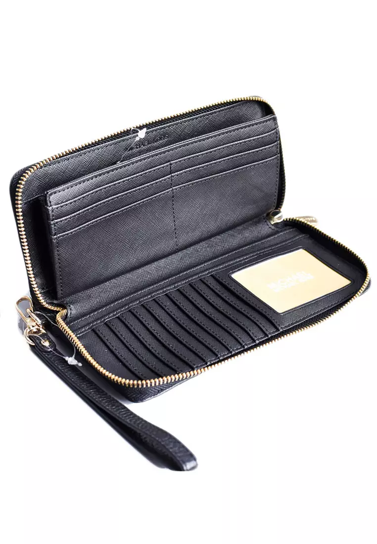 Jet Set Travel Continental Wallet - Black