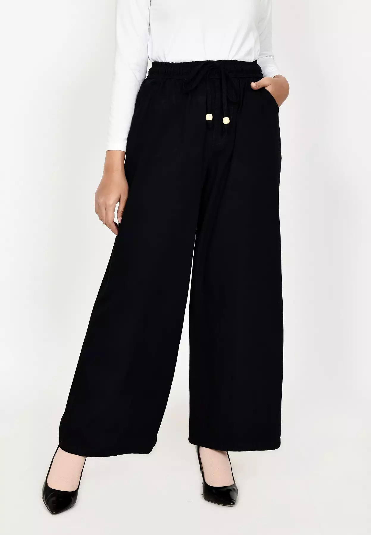 Kulot Denim Emma [Panjang 102 cm] HITAM